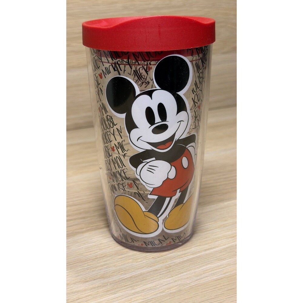 Tervis Disney Mickey Mouse Name Pattern Insulated Tumbler 24 oz Clear